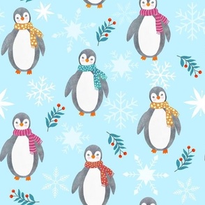 cute christmas penguin