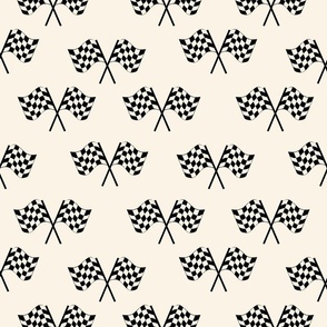 XLARGE checkered flag fabric - racing fabric, cars fabric, kart