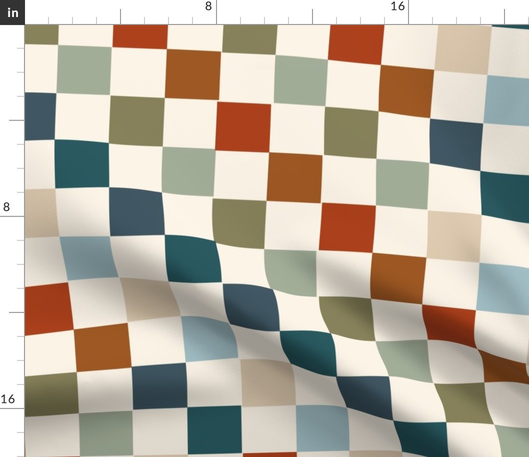 XLARGE boys checkerboard fabric - checker fabric
