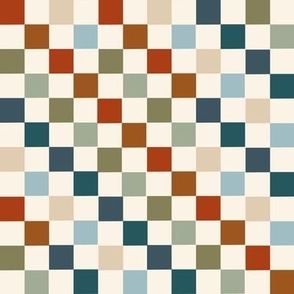 MEDIUM boys checkerboard fabric - checker fabric