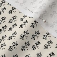 SMALL  checkered flag fabric - racing fabric, cars fabric, kart