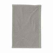 SMALL checkerboard fabric -muted black and cream fabric