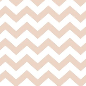 Chevron Pattern - Pink Champagne and White