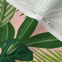 Tropical foliage - pink