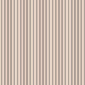 Small Vertical Bengal Stripe Pattern - Pink Champagne and Grey Sandstone