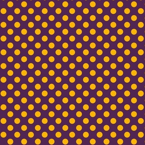 Polka Dots in Orange & Purple Large