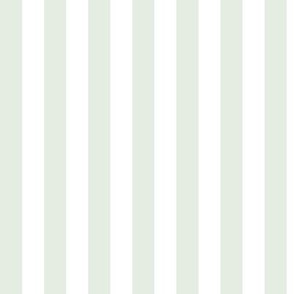 Vertical Awning Stripe Pattern - Sea Salt and White