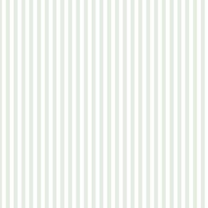 Small Vertical Bengal Stripe Pattern - Sea Salt and White