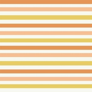 SMALL orange and yellow stripes fabric - space coordinate