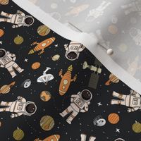 MINI space astronaut fabric - kids space design wallpaper