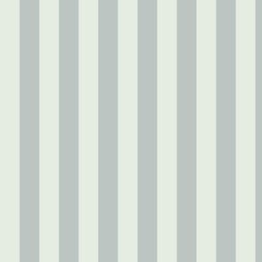 Vertical Awning Stripe Pattern - Sea Salt and Skyline Grey