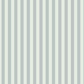 Vertical Bengal Stripe Pattern - Sea Salt and Skyline Grey