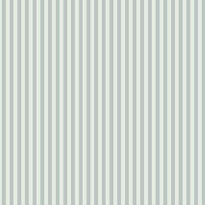 Small Vertical Bengal Stripe Pattern - Sea Salt and Skyline Grey