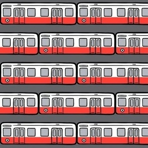 subway cars - red line