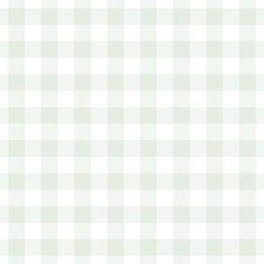 Gingham Pattern - Sea Salt and White