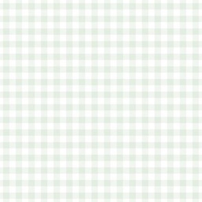 Small Gingham Pattern - Sea Salt and White