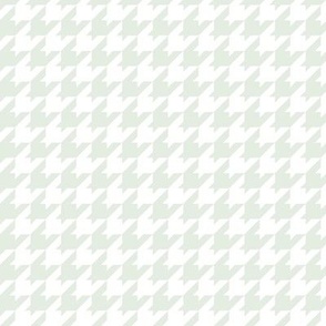 Houndstooth Pattern - Sea Salt and White