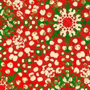 Christmas Festival: Xmas Charm - Wallpapered - 12in x 12in
