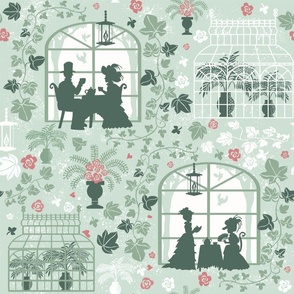 Tea in Victorian greenhouses 