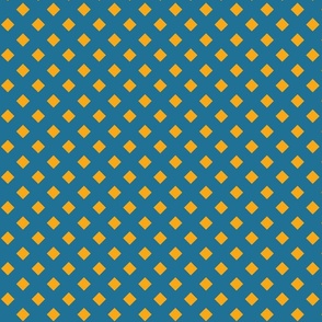 Polka Dots in Blue & Yellow Large