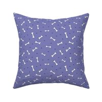 Dog Bone with Dots - 6" in Midnight Blue