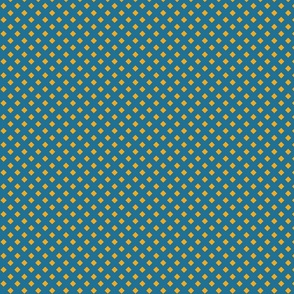 Polka Dots in Blue & Yellow Small