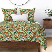 Thriving Tiger Tangle & Funky Flora - Large Scale