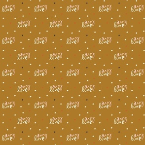 small // love love sparkles -  gold background