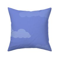 Soft clouds in periwinkle - Medium scale