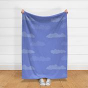 Soft clouds in periwinkle - Large scale