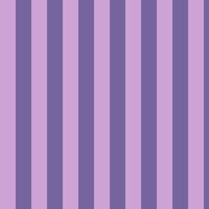 Vertical Awning Stripe Pattern - Pale Lavender and Mystic Purple