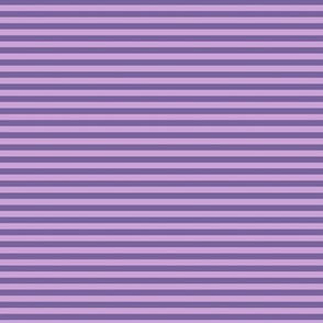 Small Horizontal Bengal Stripe Pattern - Pale Lavender and Mystic Purple