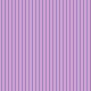Small Lavender Pin Stripe Pattern - Pale Lavender and Mystic Purple