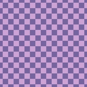 Checker Pattern - Pale Lavender and Mystic Purple