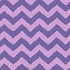 Chevron Pattern - Pale Lavender and Mystic Purple