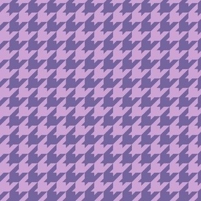 Houndstooth Pattern - Pale Lavender and Mystic Purple
