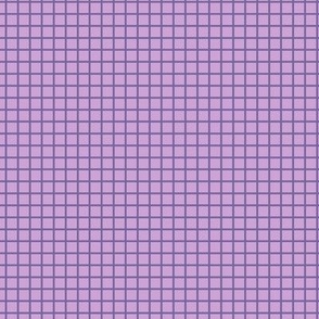 Small Grid Pattern - Pale Lavender and Mystic Purple