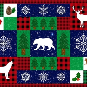 Christmas Wilderness Quilt-V4