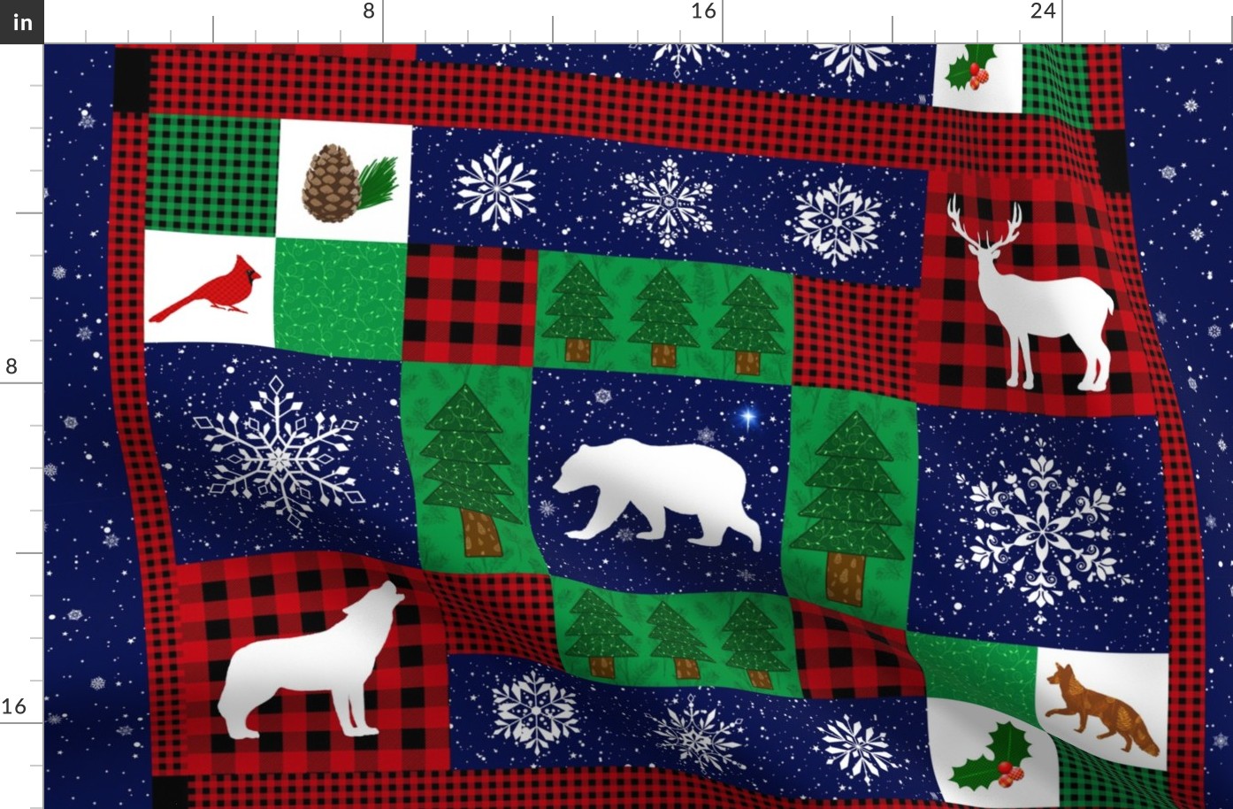 Christmas Wilderness Quilt-V4