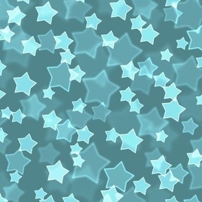 Starry Bokeh Pattern - Smoky Blue Color