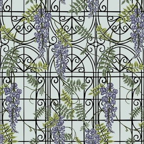 Victorian Greenhouse - Medium - Wisteria, lavender, purple, blue,