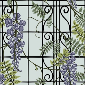 Victorian Greenhouse - Large - Wisteria, lavender, purple, blue,