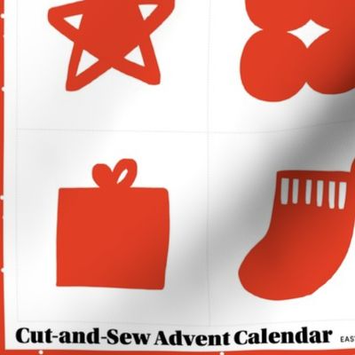 Minimal Advent Calendar Cut-and-Sew