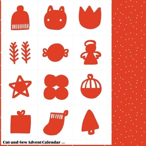 Minimal Advent Calendar Cut-and-Sew