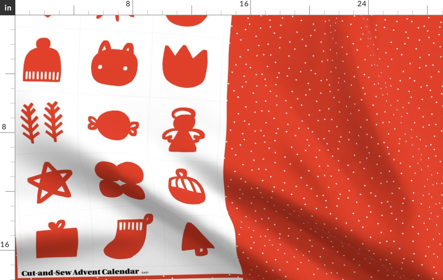 Minimal Advent Calendar Cut-and-Sew