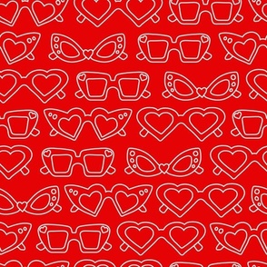 Loveglasses Outline - Red