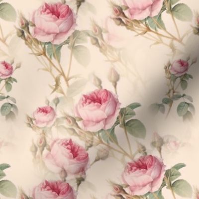 Pink beautiful roses,shabby chic floral pattern,shabby chic garden,cabin core