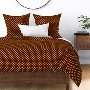 Polka Dots in Brown & Yellow Large