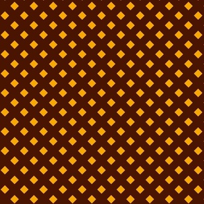 Polka Dots in Brown & Yellow Large