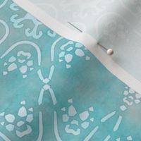 Canine paw print mandalas - seafoam chill